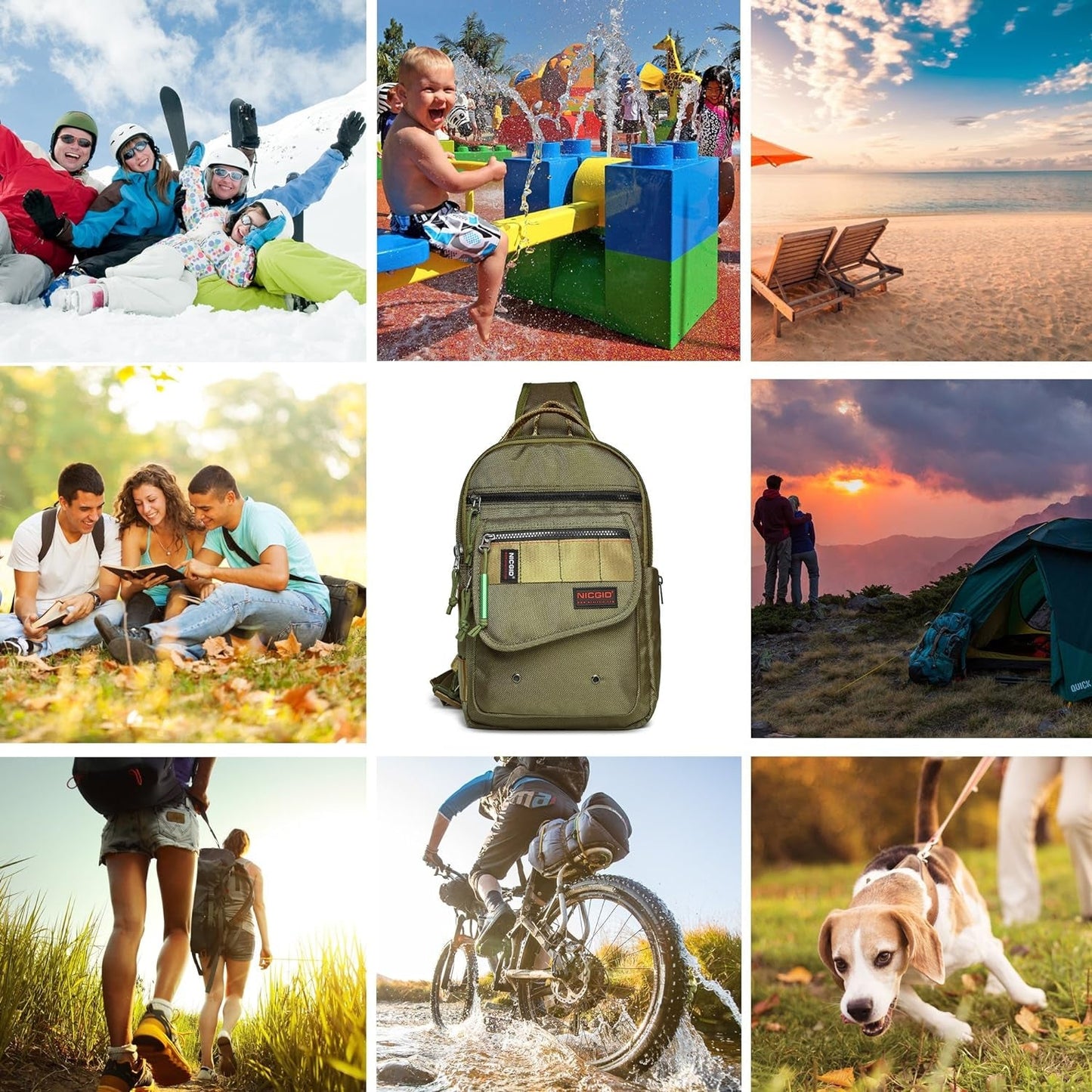 Chest & Shoulder Sling Backpack