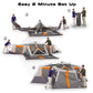 12-Person 3-Room Instant Cabin Tent with Screen Room (20' X 18' )