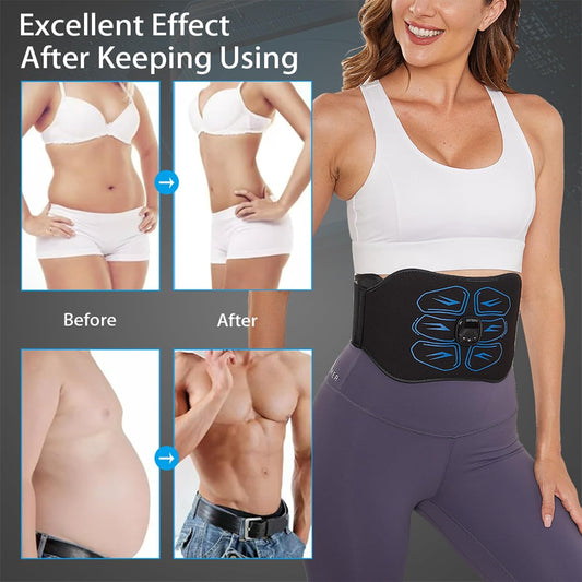 EMS Ab Stimulator Belt – Home/Office Use (Blue)