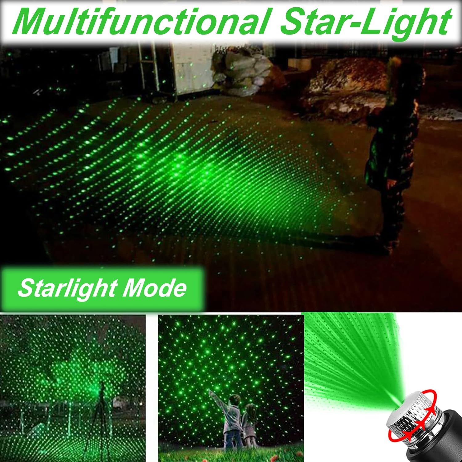 Green Laser Pointer High Power, Green Long Range High Power Laser Pointer Rechargeable High Power Strong Laser Beam Pointer Pen Green Laser Light Pointer, Green Laser Pointer for Presentations Outdoor