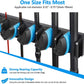 Vertical Fishing Rod Holder, Wall Mounted Fishing Rod Rack, Fishing Pole Holder Holds up to 9 Rods or Combos, Fishing Rod Holders for Garage, Fits Most Rods of Diameter 3-19Mm