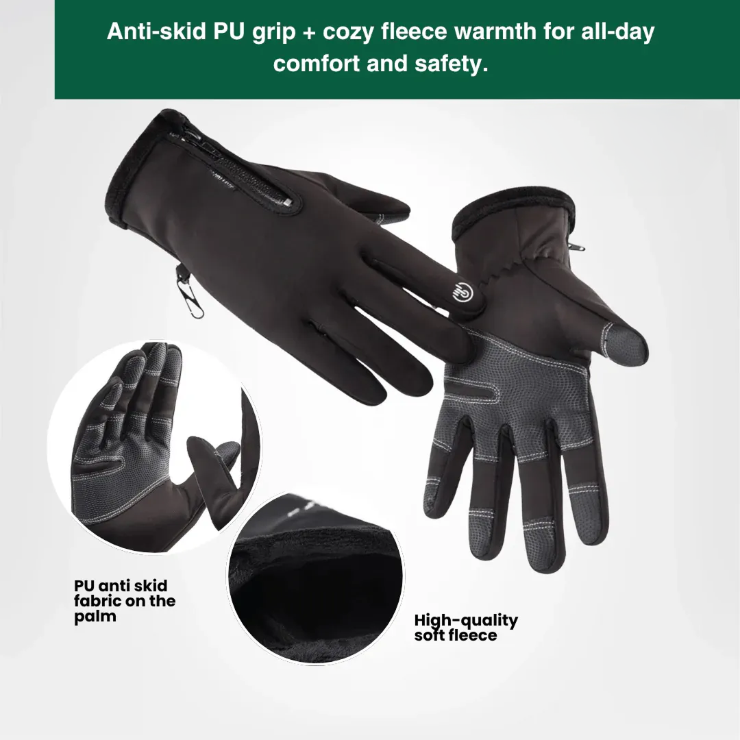 Winter Gloves – Waterproof, Windproof & Touchscreen Compatible