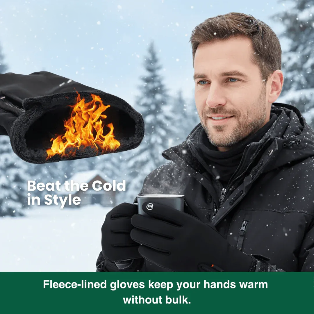 Winter Gloves – Waterproof, Windproof & Touchscreen Compatible